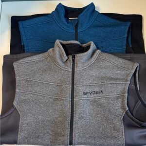 Spyder Gray and Blue Vests